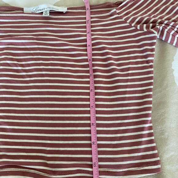 REVOLVE Lovers + Friends Megan Candy Stripe Crop Top Sz M - Picture 6 of 6